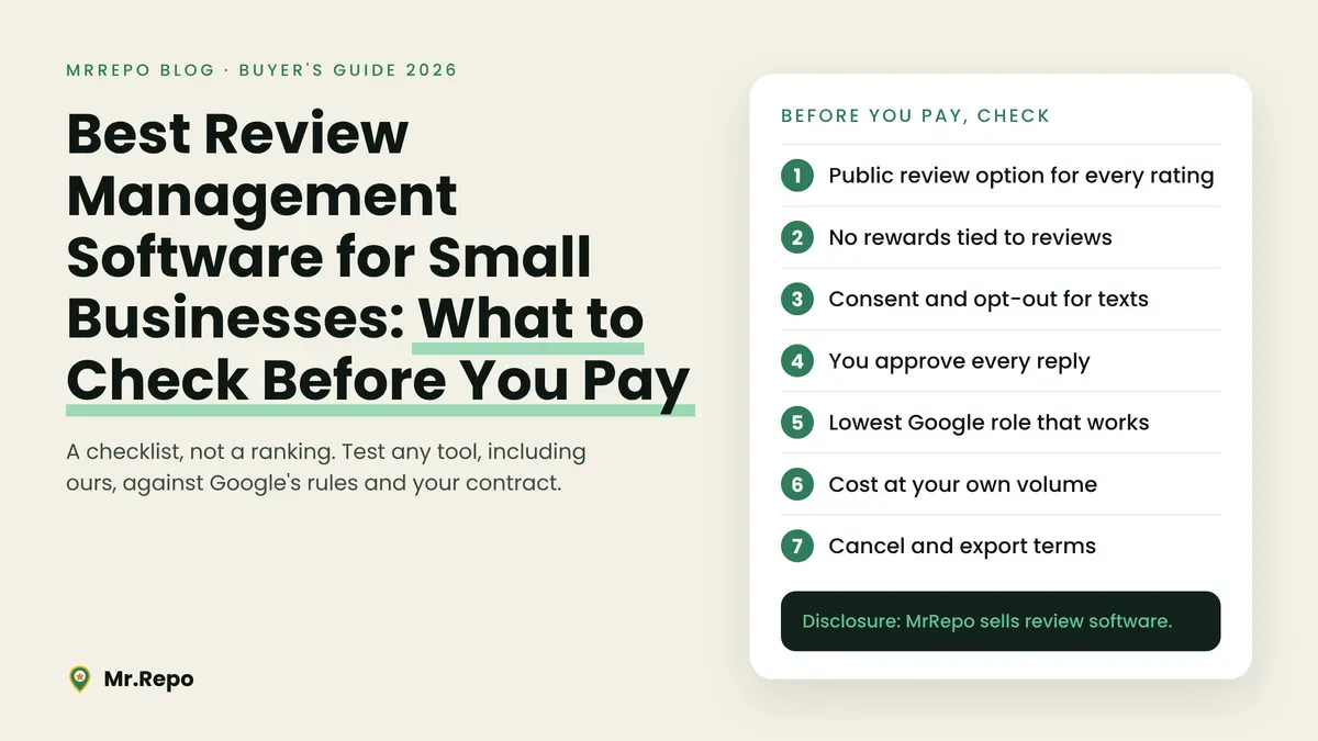 Best Review Management Software for Small Businesses: What to Check Before You Pay