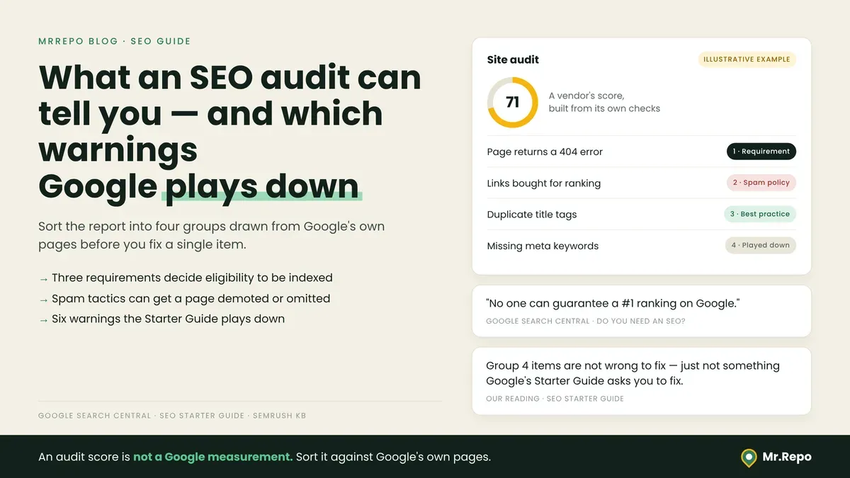 What an SEO Audit Can Tell You — and Which Warnings Google Plays Down