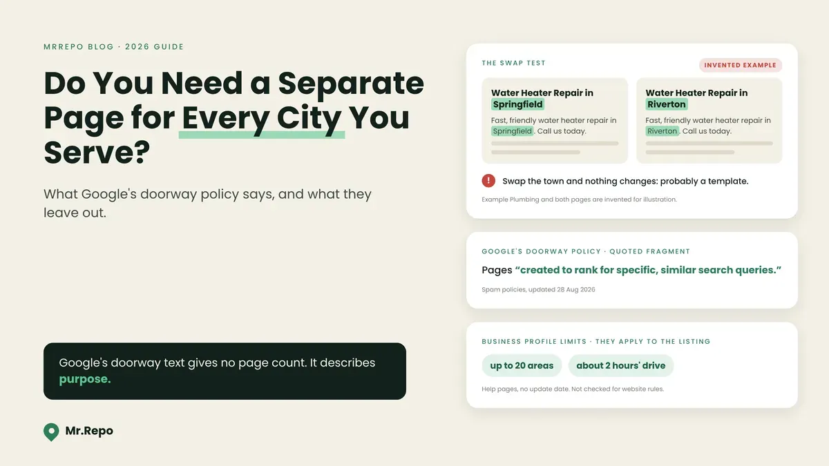 Do You Need a Separate Page for Every City You Serve