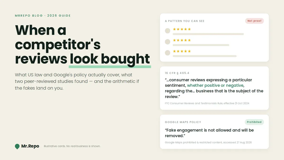 Competitor Buying Fake Reviews: What You Can Do
